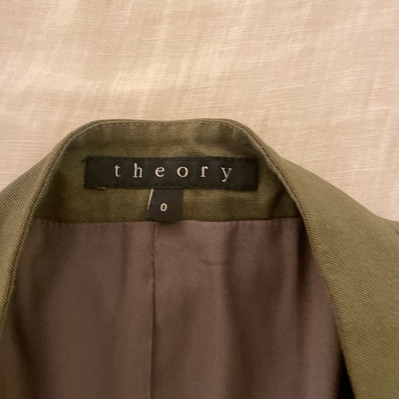 Theory Made in USA Blazer Olive - Picture 2 of 9
